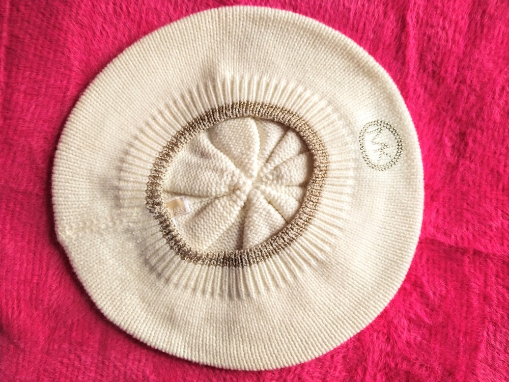 Michael kors knit ivory beret
